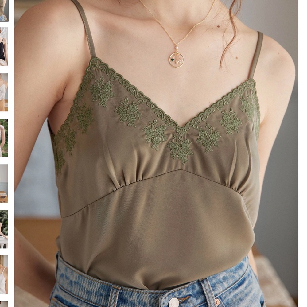 Simply Retro Embroidery Tank Top